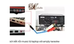 HƯỚNG DẪN CÁCH ĐẤU NỐI TỪ AMPLY KARAOKE VỚI LAPTOP