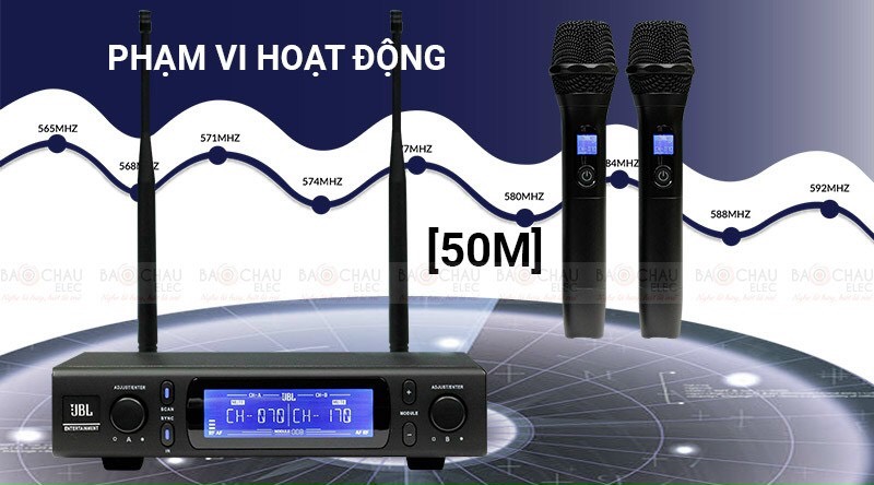 Micro không dây JBL VM200 Chính Hãng