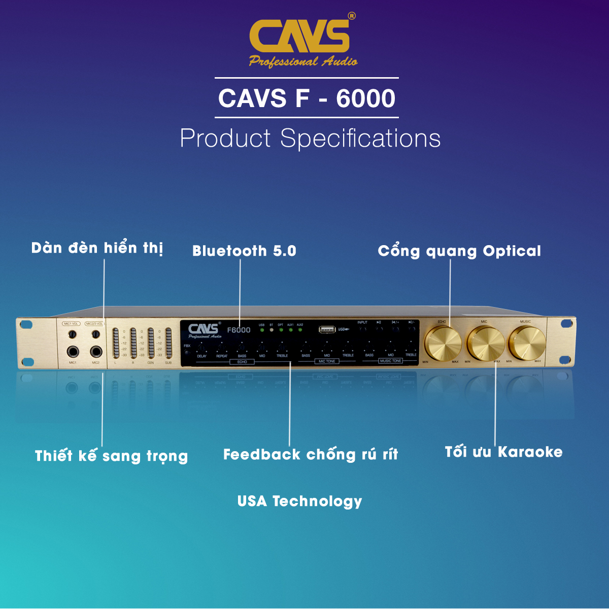 VANG CƠ CAVS F6000
