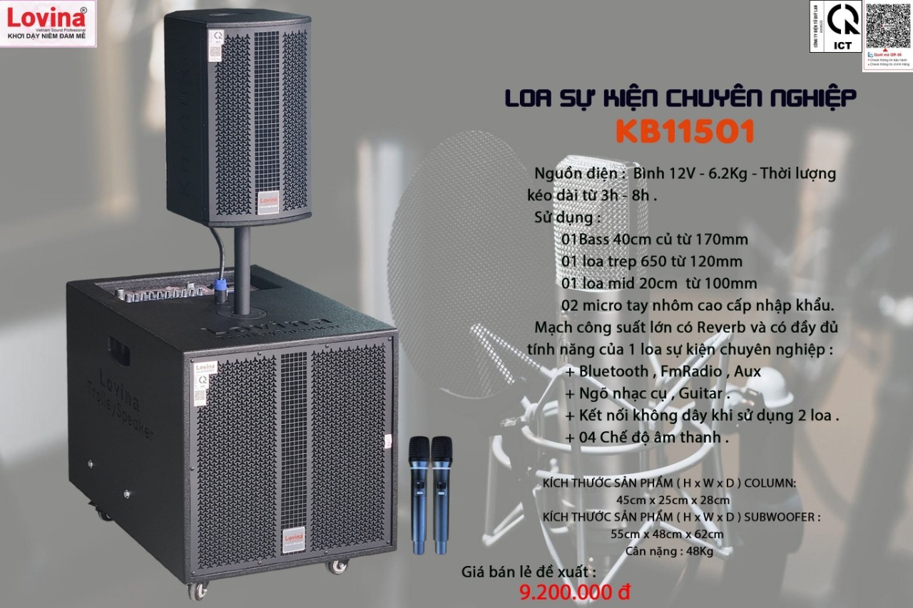 Loa Di Động LOVINA KB11501