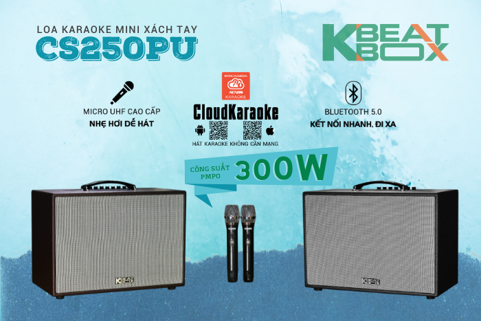 Loa Karaoke mini xách tay ACNOS CS250PU