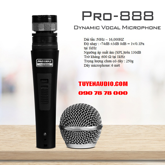 Micro có dây Paramax PRO-888