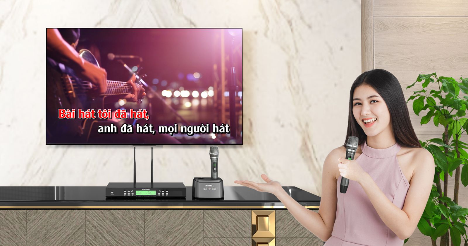 MICRO KHÔNG DÂY PARAMAX SM-2500 SMART CHÍNH HÃNG