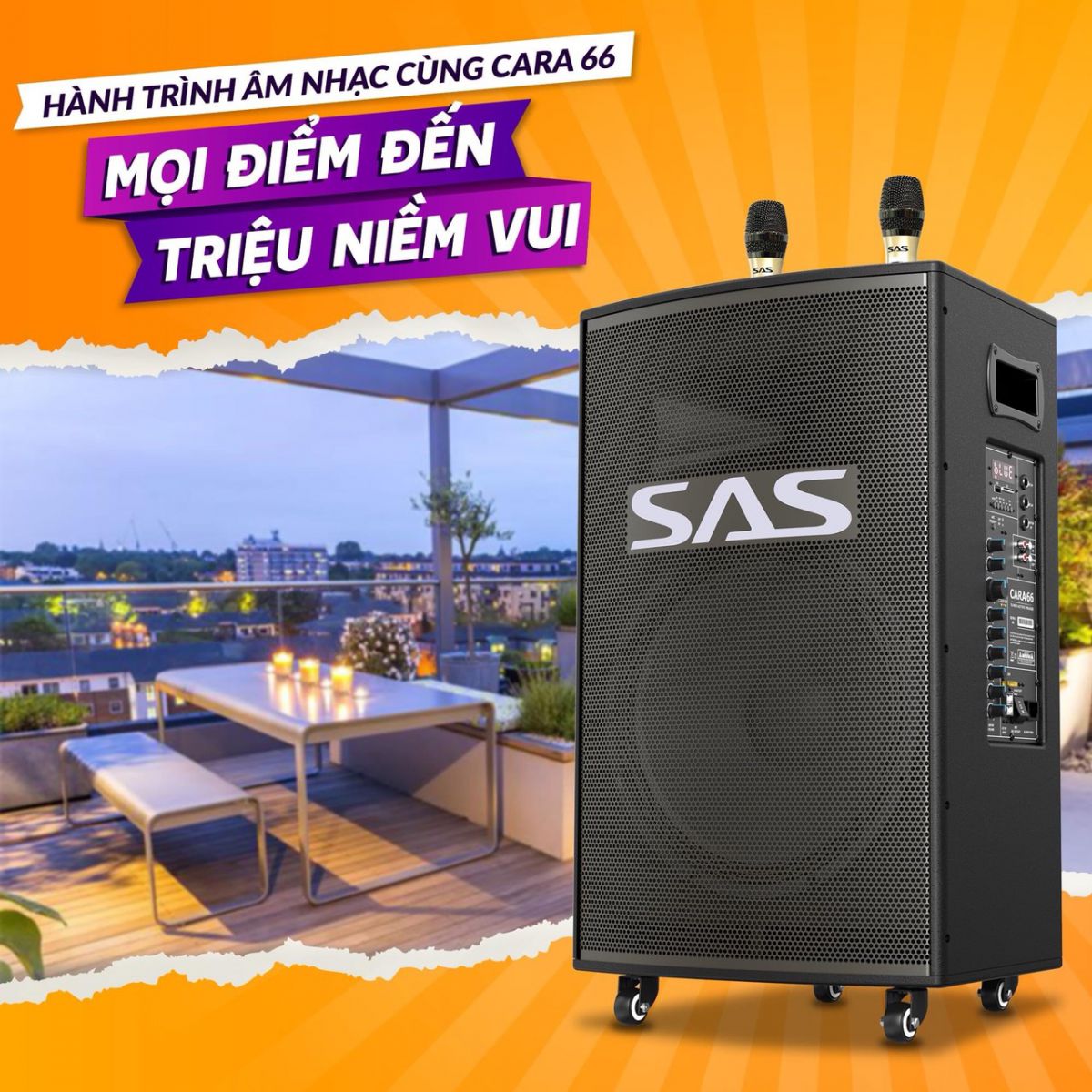loa di động SAS CARA 66