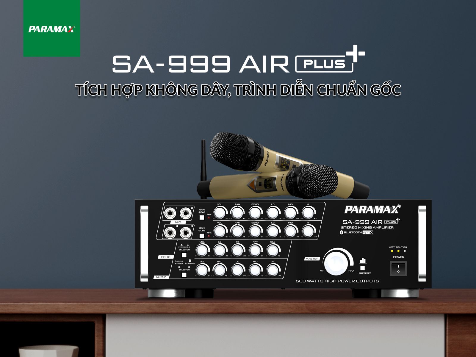 Amply PARAMAX SA-999 AIR Plus Chính Hãng