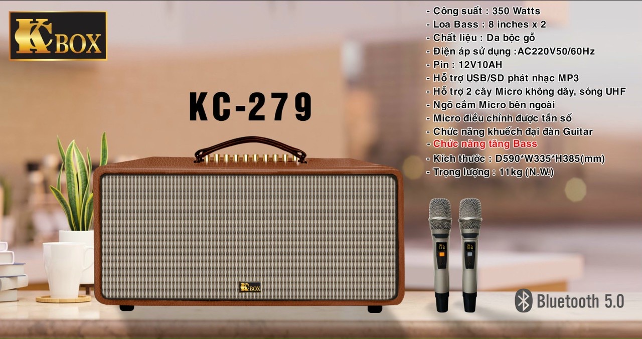 Loa di động xách tay KCBOX KC279 Chính Hãng