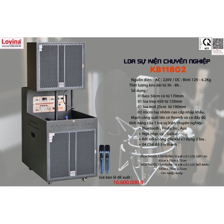Loa Di Động LOVINA KB11802