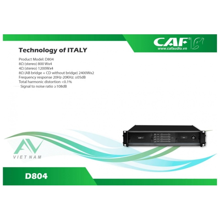 Đẩy công suất CAF D804