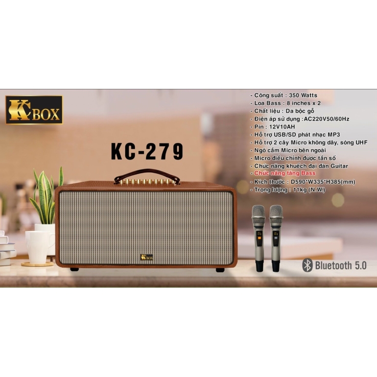 Loa di động xách tay KCBOX KC279 Chính Hãng