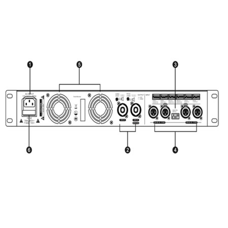 Cục đẩy công suất T-Acoustic SP2400 Chính Hãng