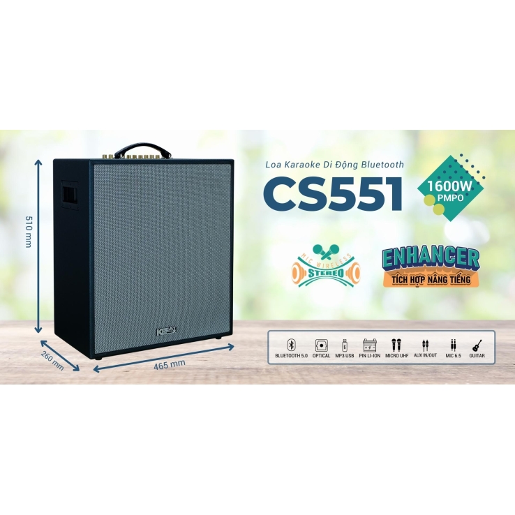 Loa di động  ACNOS(BEATBOX) CS551 Chính Hãng
