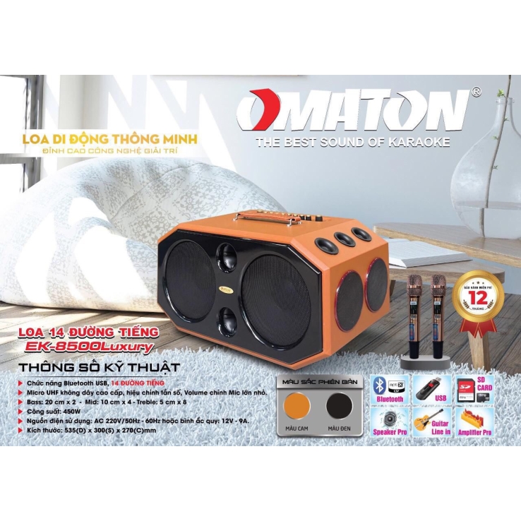 Loa Di Động OMATON EK-8500LUXURY