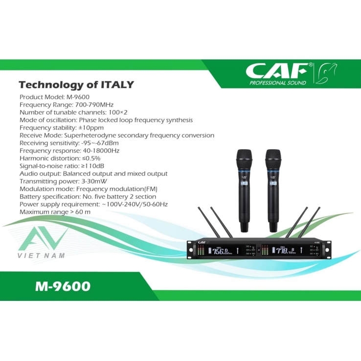Micro Không Dây CAF M-9600