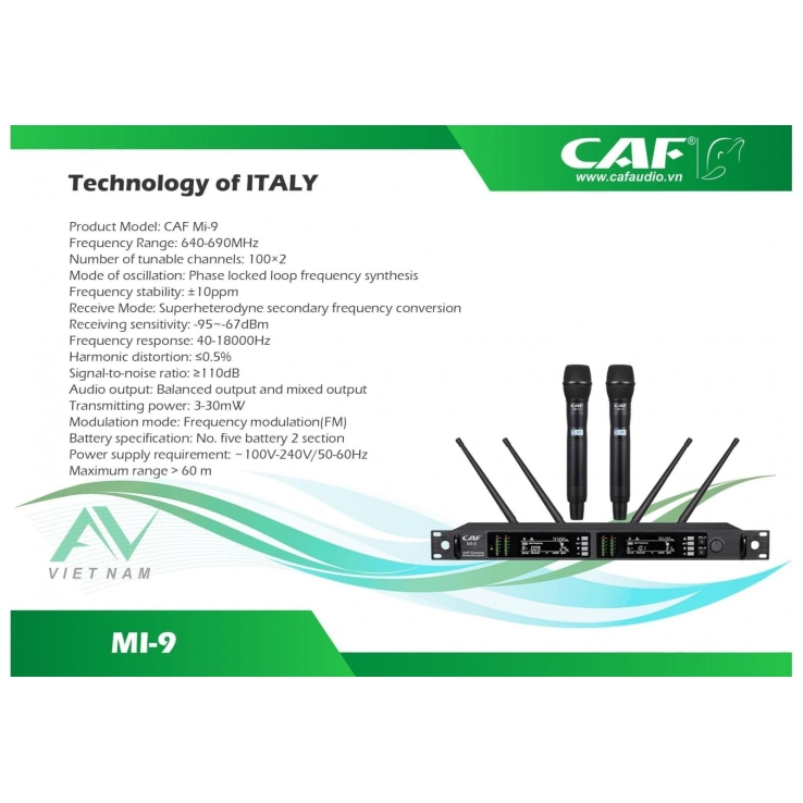 Micro Không Dây CAF MI9(PRO)